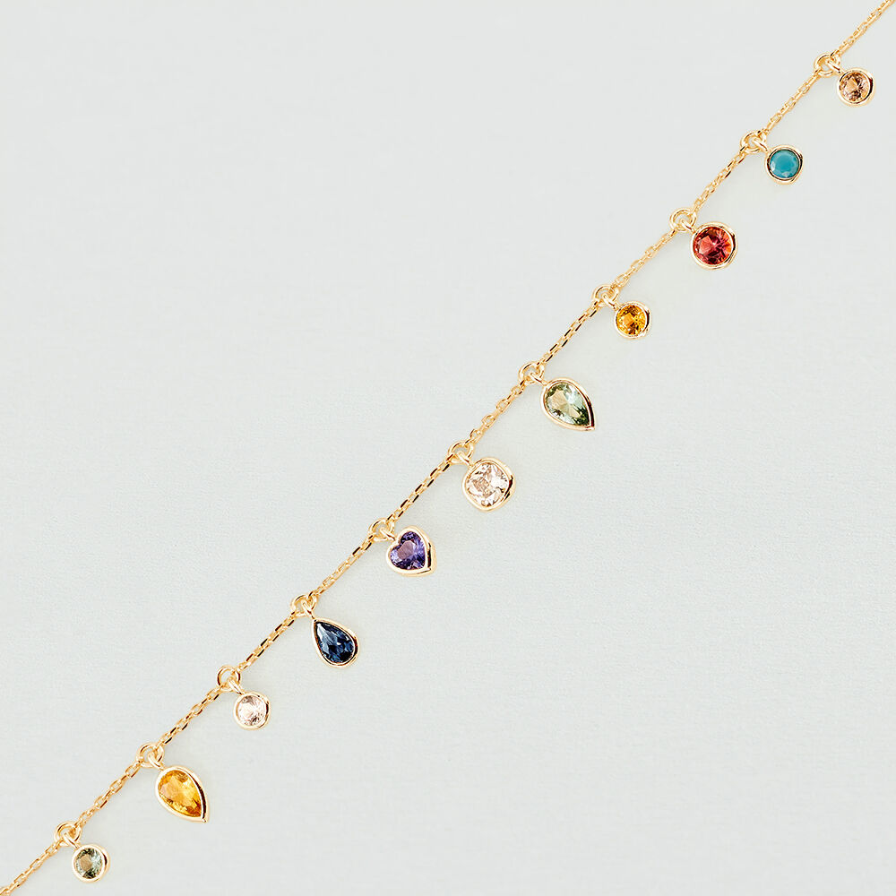 Bracelet souple CANDY - Multicolore / Doré - Bracelets fantaisie  | Agatha