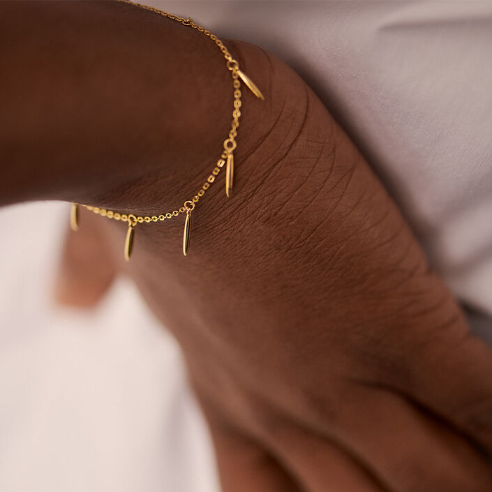 Bracelet souple RADIEUX - Doré - Bracelets  | Agatha