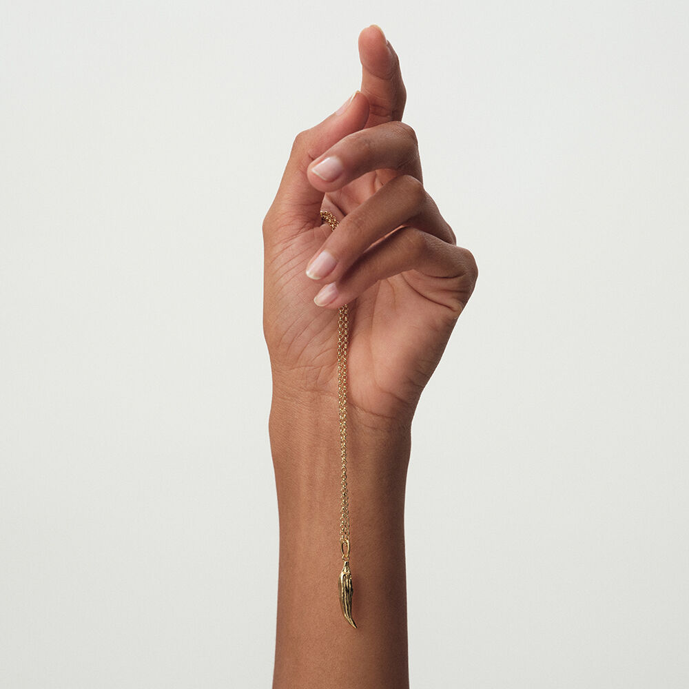 Pendentif PIMENT - Dor&eacute; - Bijoux sans pierre  | Agatha