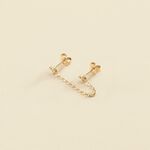 Piercing puce BONISIMO - Cristal / Doré - Piercings  | Agatha