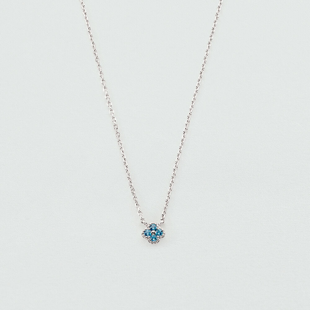 Collier ras du cou BELOVED - Turquoise / Argenté - Colliers fantaisie  | Agatha