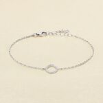 Bracelet souple SISSI - Cristal / Argenté - Bracelets  | Agatha