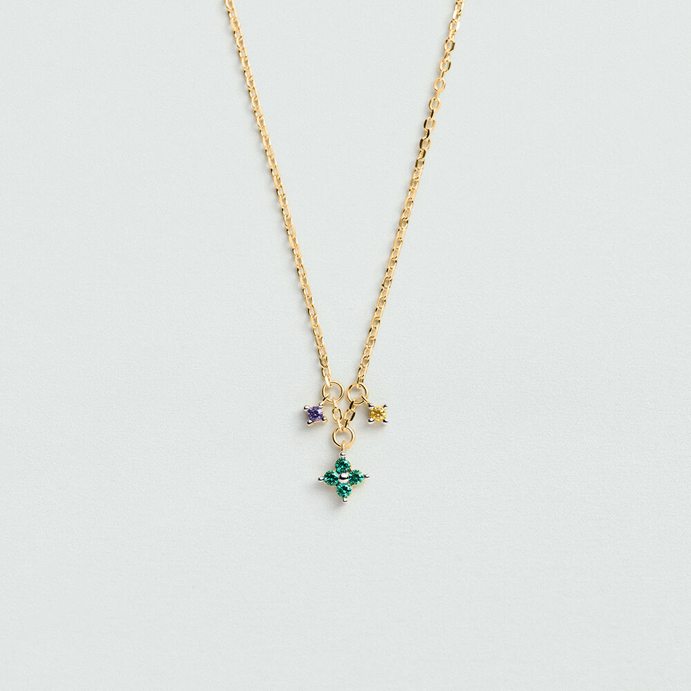 Collier ras du cou BELOVED - Multicolore / Dor&eacute; - Colliers fantaisie  | Agatha