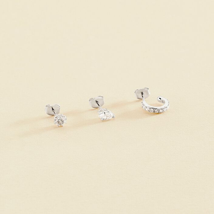 Piercing puce PARADIS - Cristal / Argenté - Piercings  | Agatha