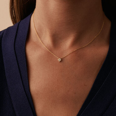 Collier ras du cou BELOVED - Cristal / Doré - Colliers  | Agatha