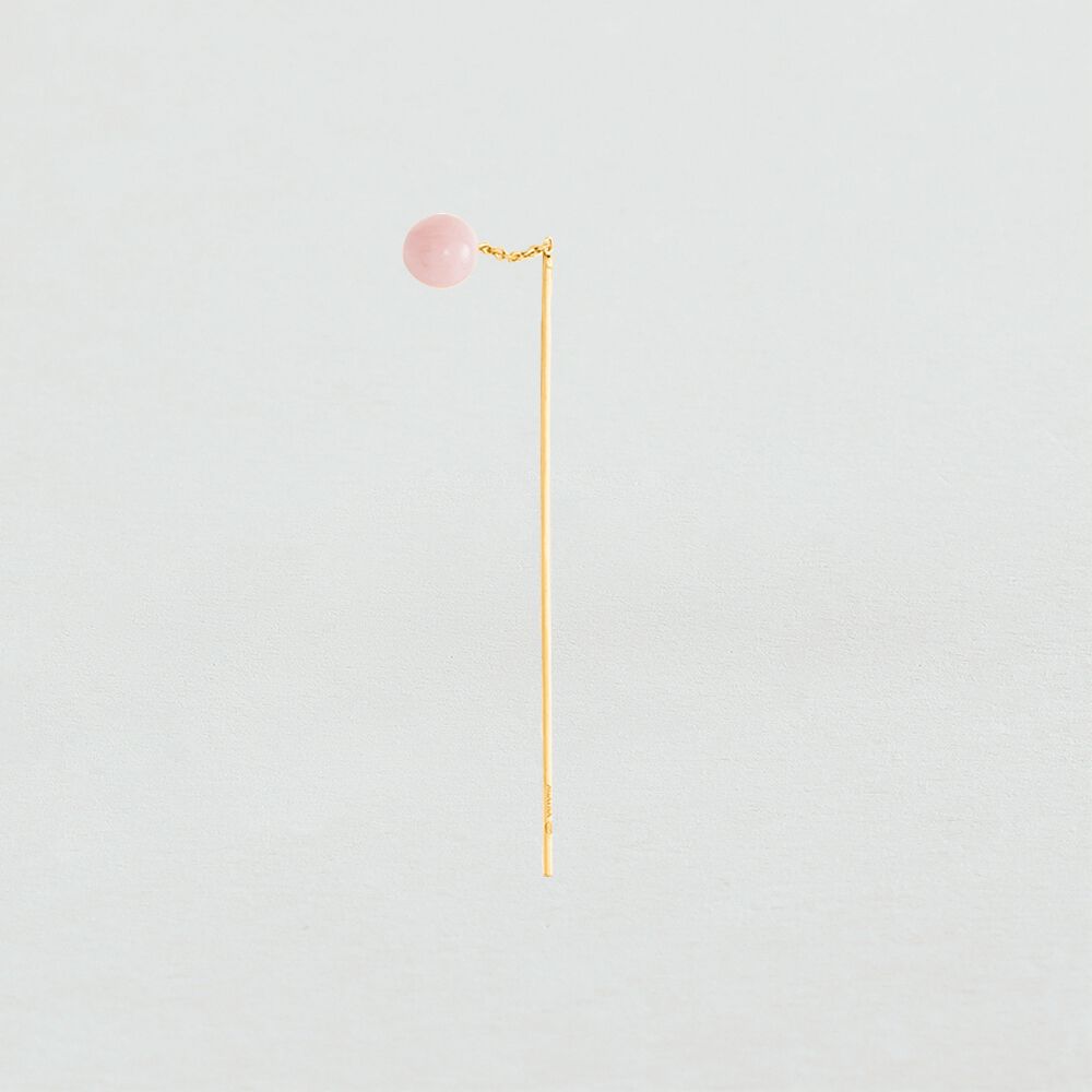 Piercing puce STONES - Rose / Dor&eacute; - Argent v&eacute;ritable  | Agatha