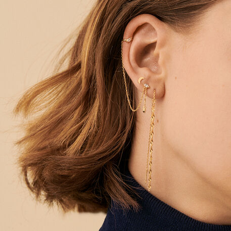 Piercing puce TWISTED - Doré - Piercings  | Agatha
