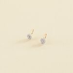 Boucles d'oreilles pendantes BLOSSOM - Cristal / Doré - Boucles d'oreilles  | Agatha