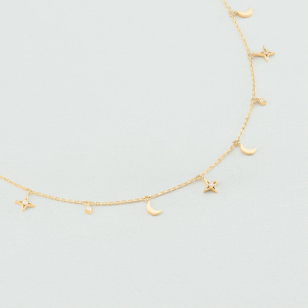 Collier ras du cou GALAXY - Cristal / Doré - Colliers fantaisie  | Agatha