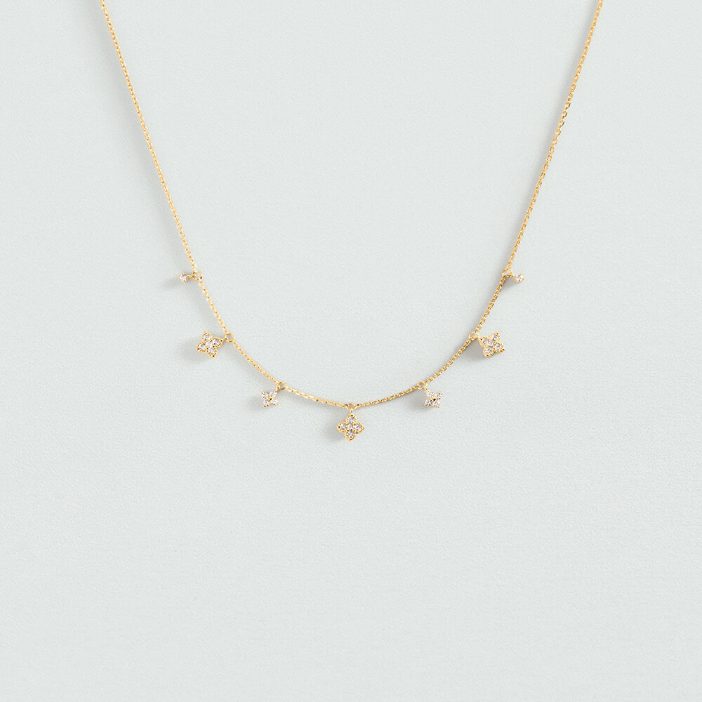 Collier ras du cou BELOVED - Cristal / Dor&eacute;