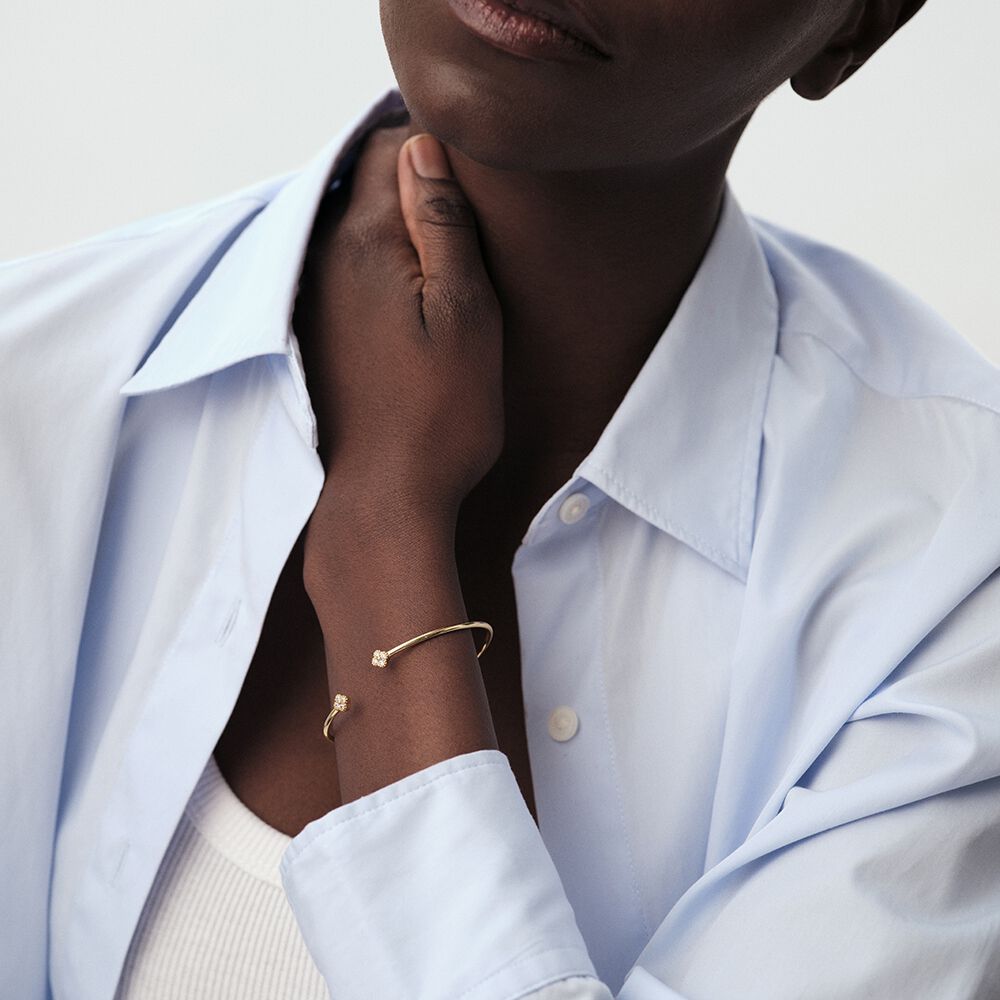 Jonc BELOVED - Cristal / Doré - Bracelets fantaisie  | Agatha