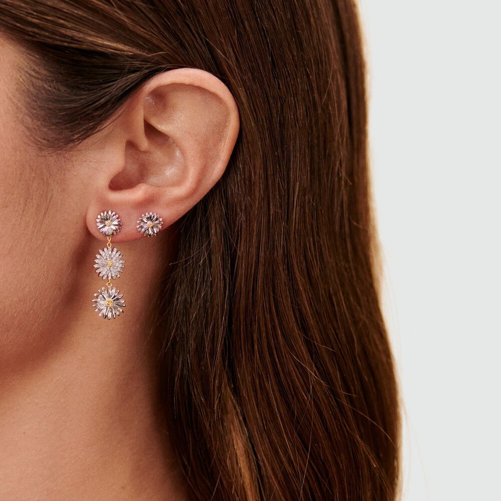 Boucles d'oreilles pendantes BLOSSOM - Doré / Argenté - Boucles d'oreilles fantaisies  | Agatha