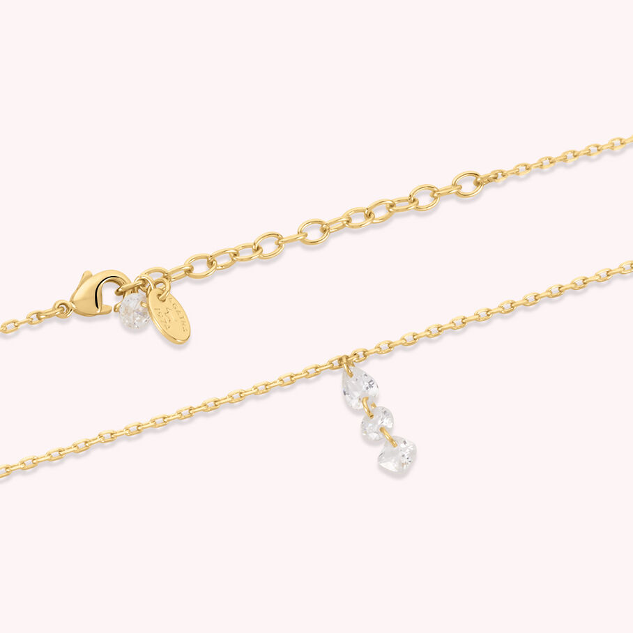 Collier ras du cou PETILLE - Cristal / Doré - Colliers  | Agatha