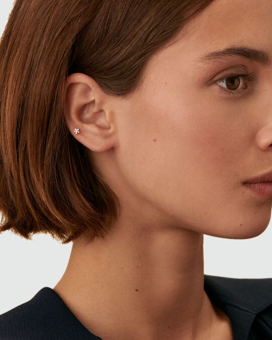 Piercing puce FLOR6 - Cristal / Doré - Argent véritable  | Agatha Piercing puce FLOR6 - Cristal / Doré - Argent véritable  | Agatha