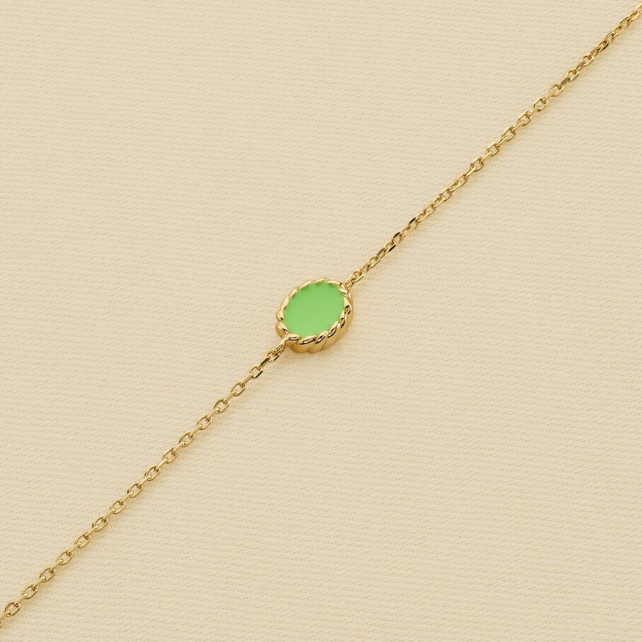 Bracelet souple ATMA - Onyx/ vert - Bracelets  | Agatha