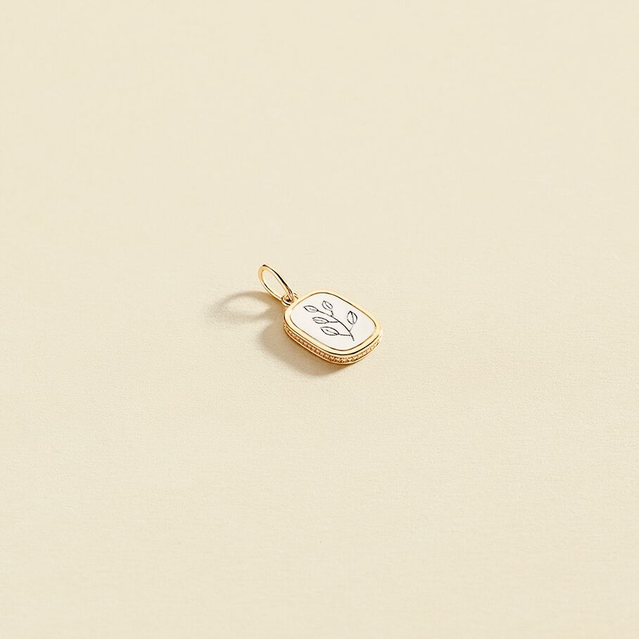 Pendentif BRANCHE - Argenté / Doré - Bijoux  | Agatha