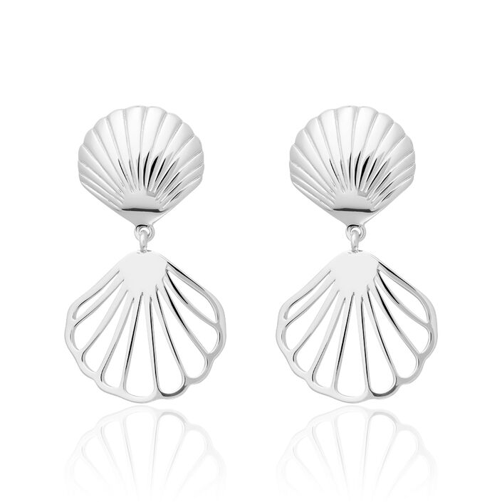 Boucles d'oreilles clips COQUIPOP - Argenté - Boucles d'oreilles  | Agatha
