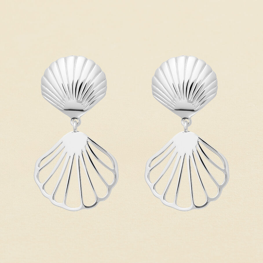 Boucles d'oreilles clips COQUIPOP - Argenté - Boucles d'oreilles  | Agatha