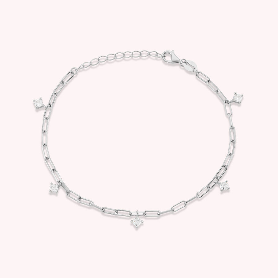 Bracelet souple HERA - Cristal / Argenté - Bracelets  | Agatha
