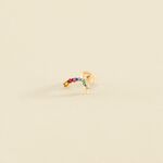 Piercing puce SPACEAGE - Multicolore / Doré - Piercings  | Agatha