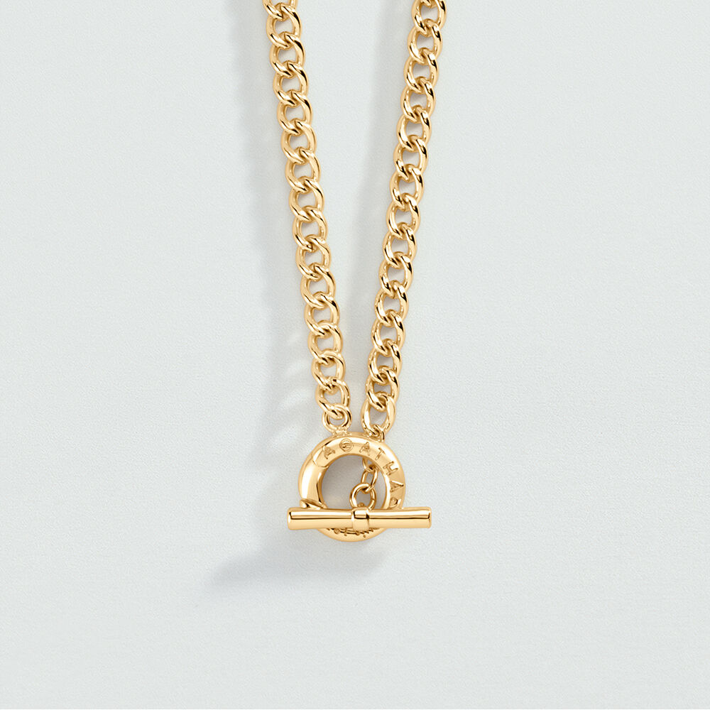 Collier mi-long CHAÎNE GOURMETTE - Doré - Colliers fantaisie  | Agatha