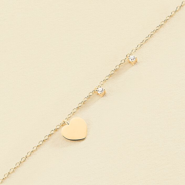 Bracelet souple CORAZON - Cristal / Doré - Bracelets  | Agatha