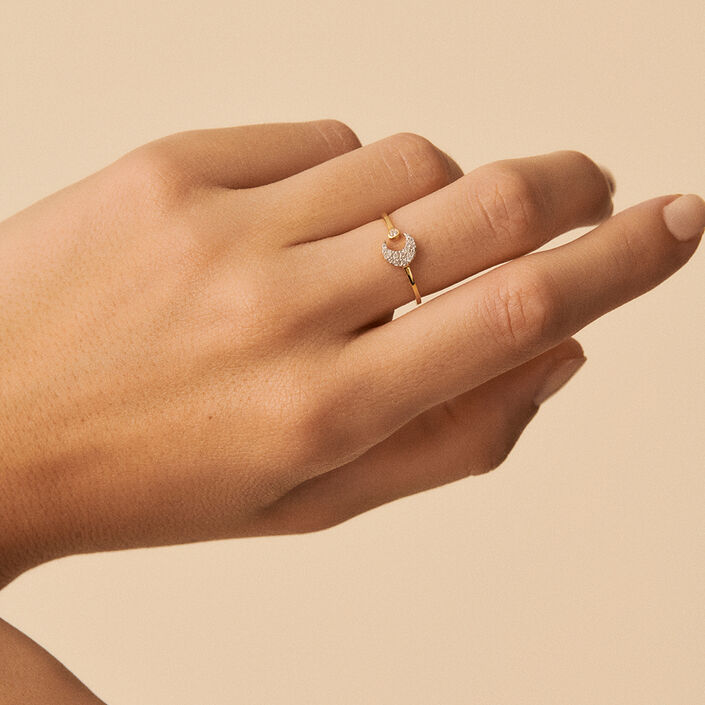 Bague ajustable SARA - Argenté / Doré - Bagues  | Agatha