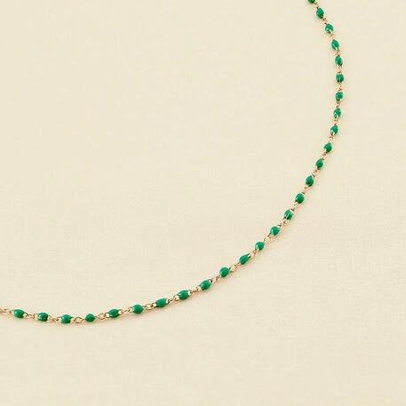 Collier ras du cou SMARTY - Vert / Doré - Colliers  | Agatha