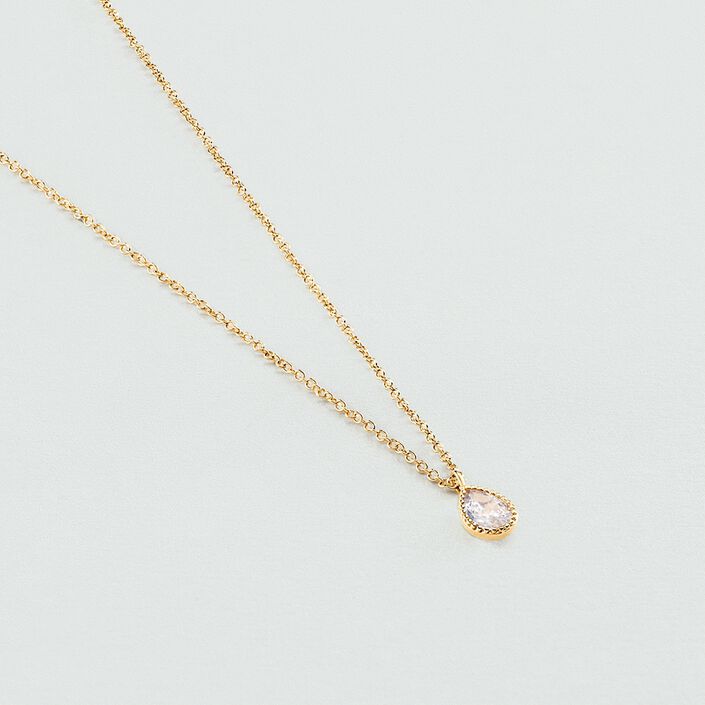 Collier ras du cou PRISMA - Cristal / Doré - Colliers  | Agatha