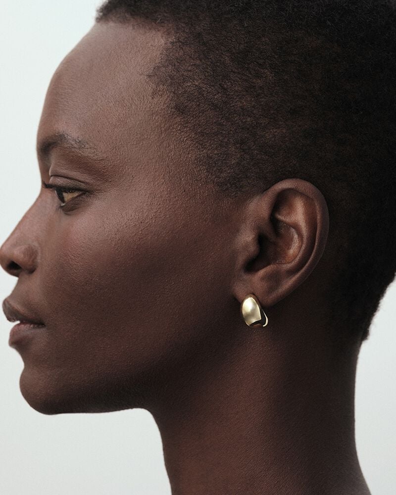 Créoles LEA - Doré - Boucles d'oreilles puces  | Agatha Créoles LEA - Doré - Boucles d'oreilles puces  | Agatha