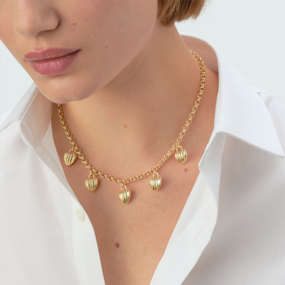 Collier mi-long SACR&Eacute; C&OElig;UR - Dor&eacute; - Colliers mi-long  | Agatha