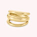 Bague large TRIJONC - Doré - Bagues  | Agatha