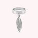 Bague large VEGETAL - Argenté - Bagues  | Agatha