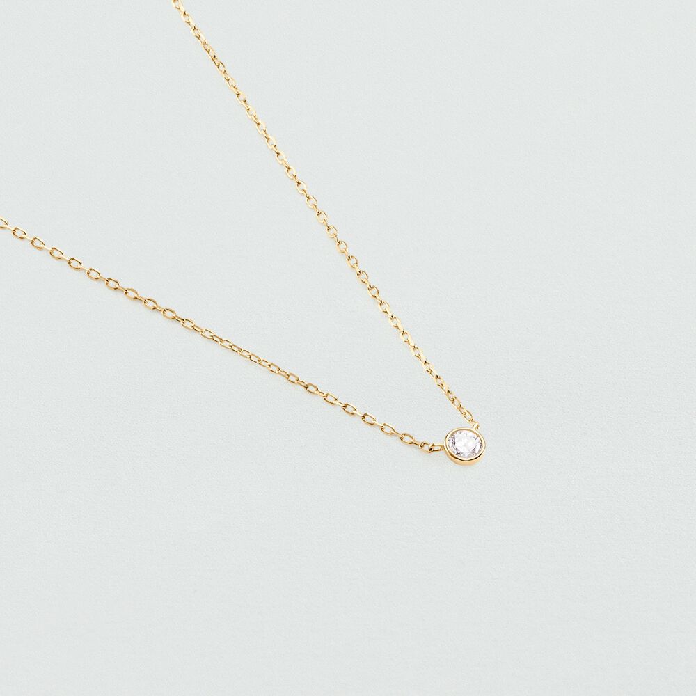 Collier ras du cou BRILLANT - Cristal / Doré - Colliers fantaisie  | Agatha