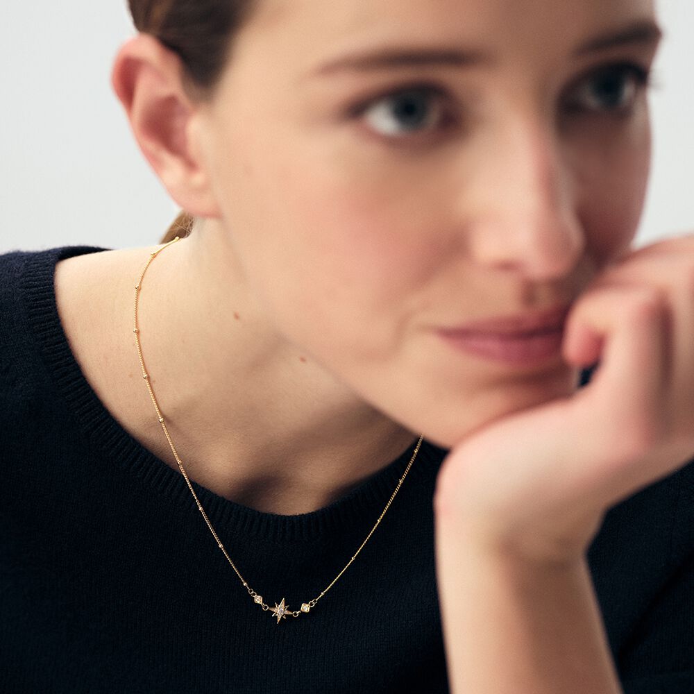 Collier ras du cou OURSE - Cristal / Doré - Colliers fantaisie  | Agatha