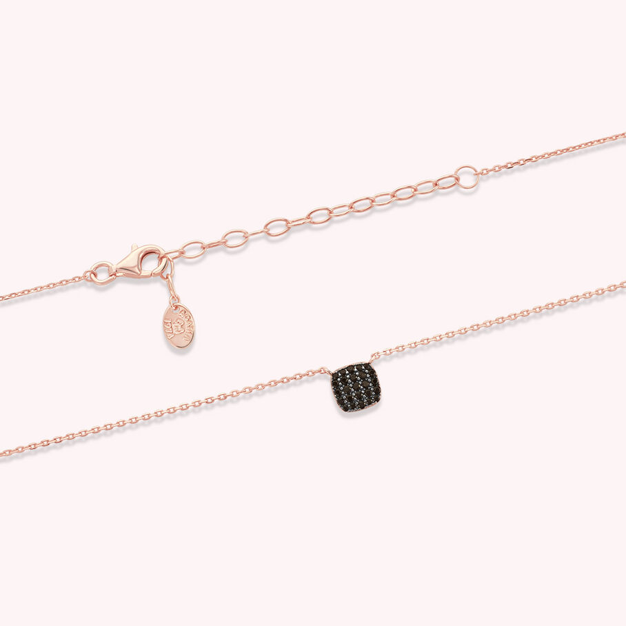 Collier ras du cou GLORIA - Noir / Rose - Colliers  | Agatha