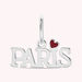 Pendentif PARIS - Rouge / Argenté - Bijoux  | Agatha