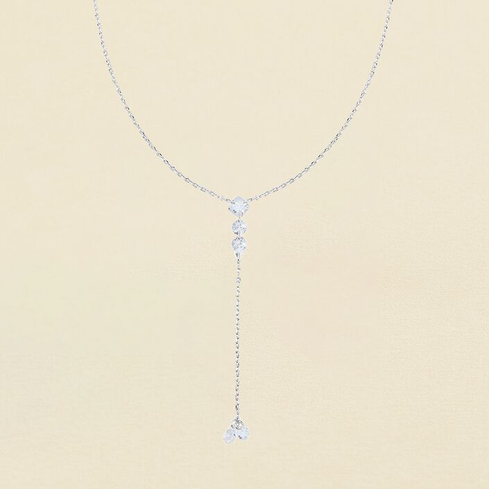 Collier mi-long PETILLE - Cristal / Argenté - Colliers  | Agatha