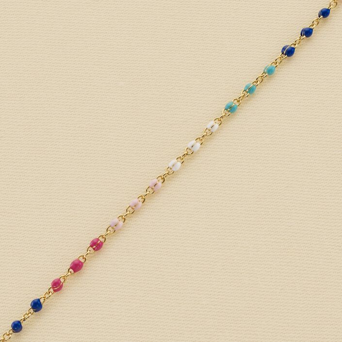 Chaîne de cheville SMARTY - Bleu / Rose - Bracelets  | Agatha