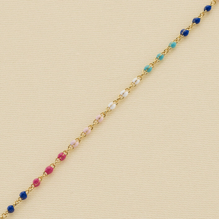 Chaîne de cheville SMARTY - Bleu / Rose - Bracelets  | Agatha