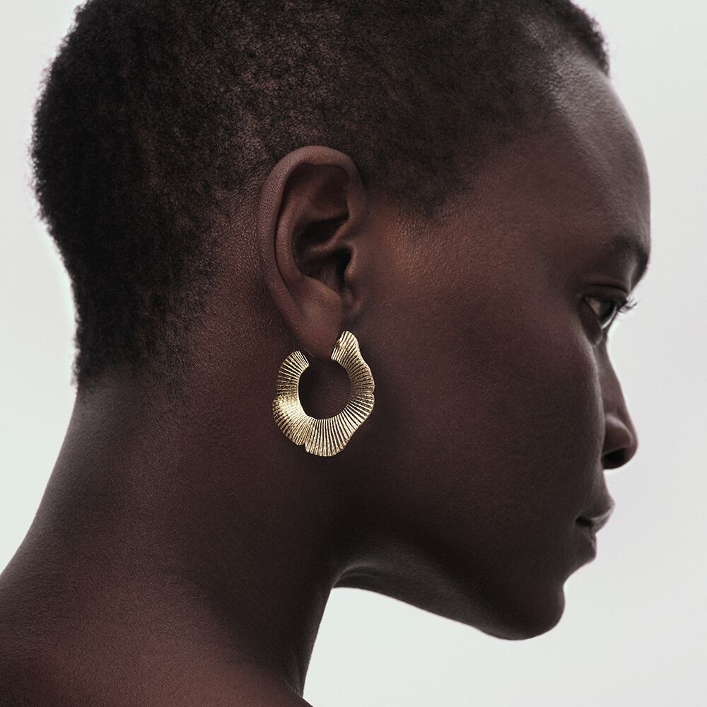 Créoles VENUS - Doré - Boucles d'oreilles fantaisies  | Agatha