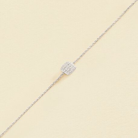 Bracelet souple GLORIA - Cristal / Argenté - Bracelets  | Agatha