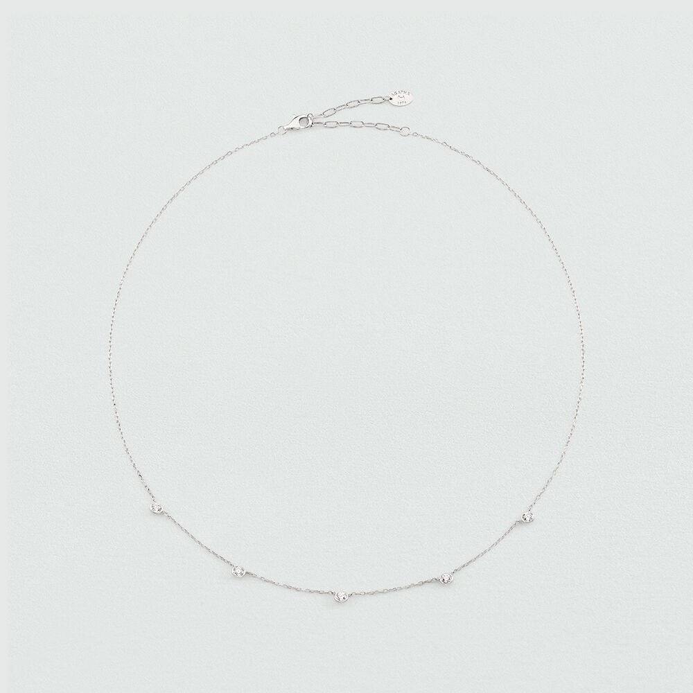 Collier ras du cou BRILLANT - Cristal / Argenté - Colliers fantaisie  | Agatha