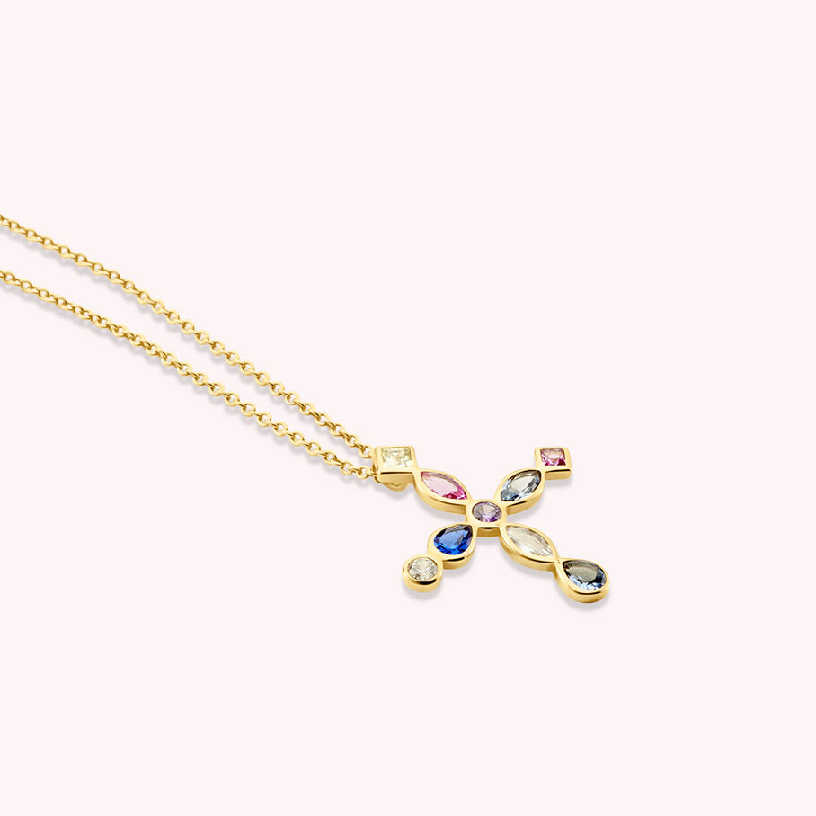Collier ras du cou LUCES - Multicolore / Doré - Colliers  | Agatha