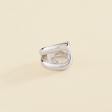 Bague large CURVE - Argenté - Bagues  | Agatha