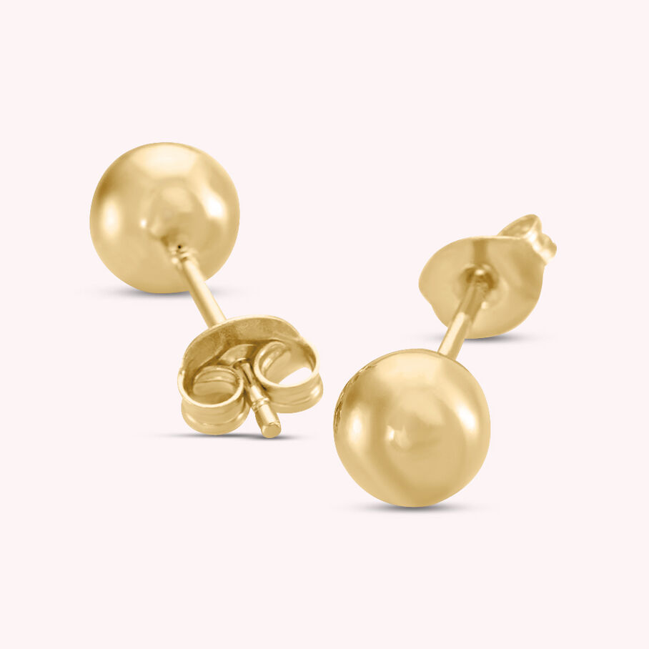 Boucles d'oreilles puces SOL - Doré - Boucles d'oreilles puces  | Agatha