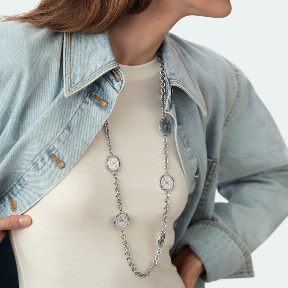 Sautoir NEC4STHONORE - Argent&eacute; - Sautoir  | Agatha