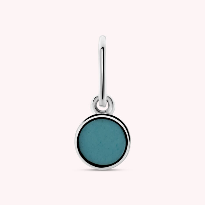 Pendentif ROND - Turquoise - Bijoux  | Agatha