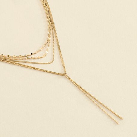Collier mi-long NEBET - Doré - Colliers  | Agatha