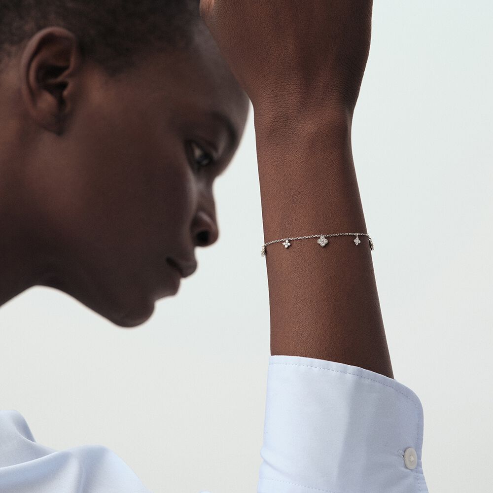 Bracelet souple BELOVED - Cristal / Argent&eacute; - Bracelets cha&icirc;ne  | Agatha